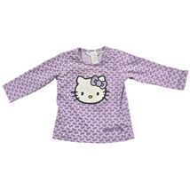 H&amp;M Hello Kitty Baby Girls Purple Long Sleeve Bow Print Graphic Tee 3-4-6 m - $23.76
