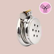 The Flat Gatling Chastity Cage With Barbed Anti-Off Ring &amp; Urethral Tube - $61.39