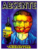 Absinthe Vintage Psychedelic Liquor Aperitif Advertising Giclee Canvas P... - £23.56 GBP