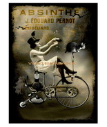 Absinthe Vintage Liquor Aperitif 13 x 10 inch Advertising Canvas Print - $29.95