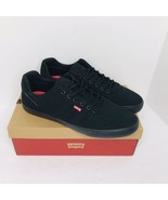Levi&#39;s Miles Perf PU NB Black Low Top Sneakers Shoes Mens 13 New In Box - $29.60