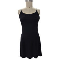 Vtg 80s City Triangles Little Black Dress Silver Mesh Straps S Whimsey g... - $87.32
