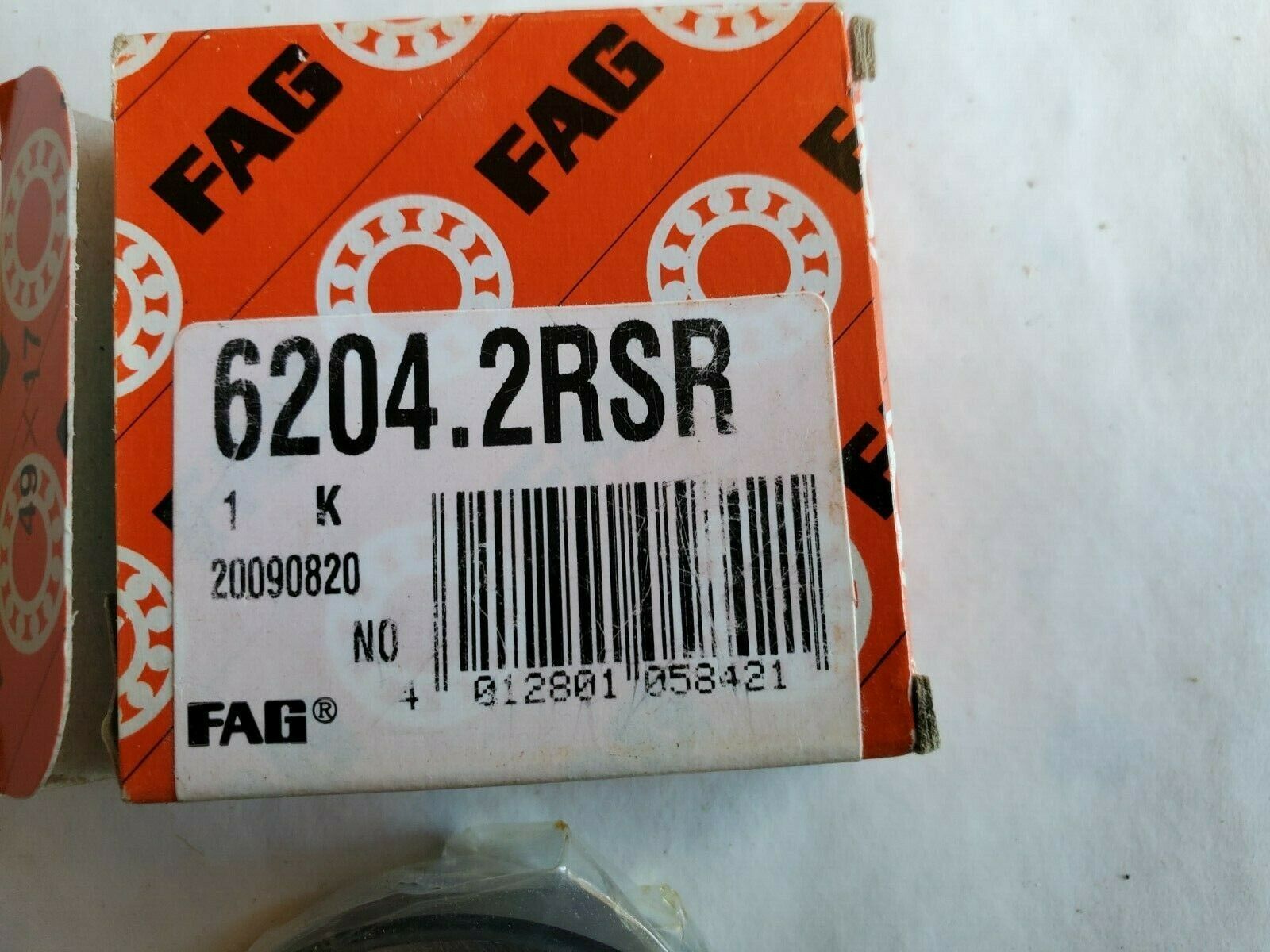  FAG 6204 2RSR Deep Groove Ball Bearing  - $17.99