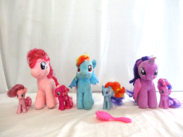 My Little Pony Twillight Sparkle + Rainbow Dash + Pinkie Pie Plushes + Small - £9.37 GBP