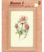 Roses I Cross Stitch Embroidery Pattern No. 591 Janet Towers Green Apple... - £3.17 GBP
