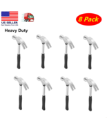 8x Small Claw Hammer, Rip Claw Hammer with Non Slip Shock Reduction Grip... - £29.75 GBP