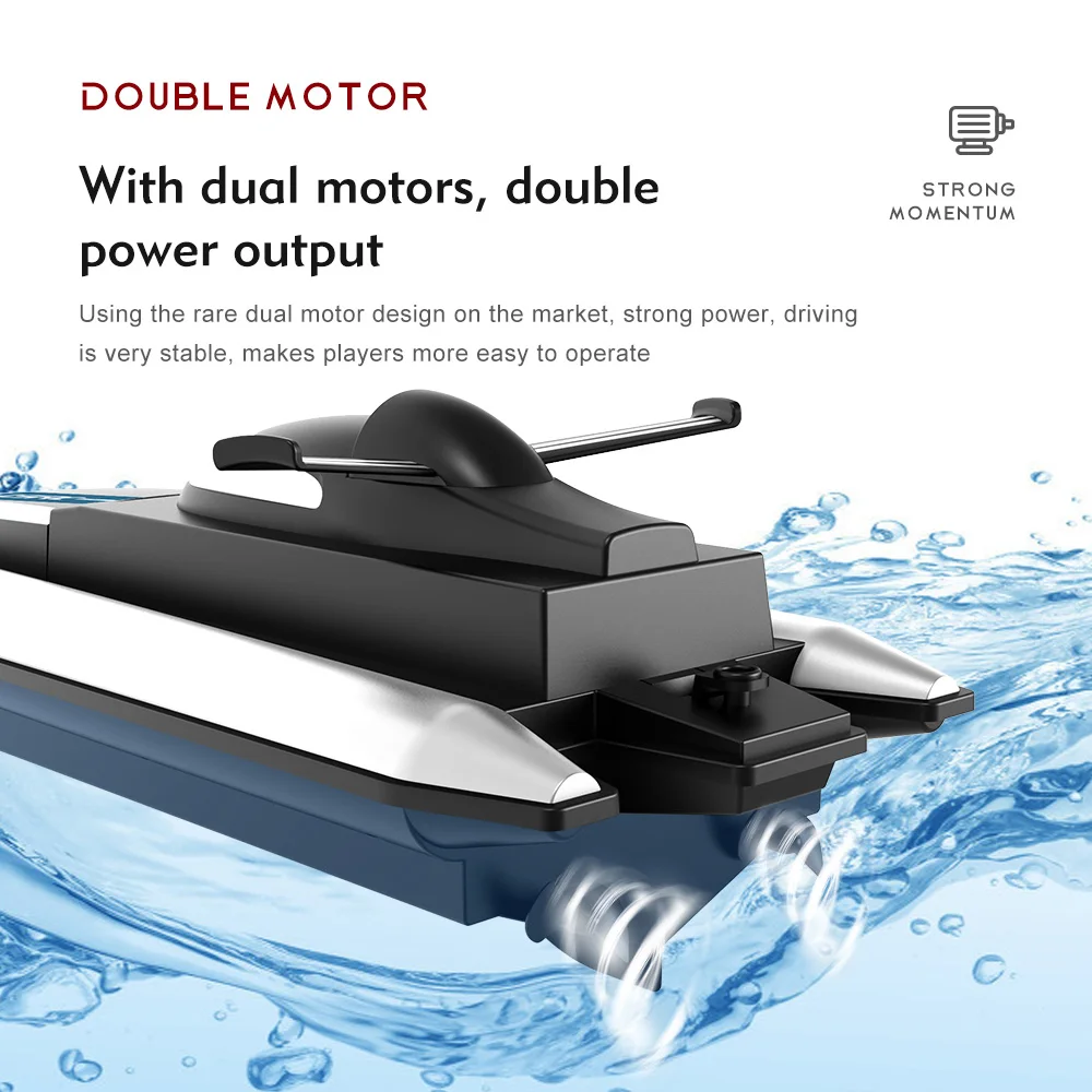 Play 2.4G LSRC-B8 RC High Speed Racing Boat Waterproof Rechargeable Model Electr - £58.64 GBP
