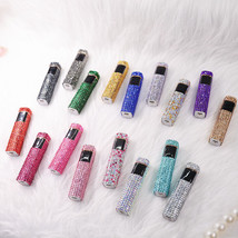 Rhinestone Touch Screen USB Rechargeable Windproof Smoke Lighter - £17.25 GBP