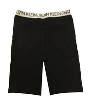 Calvin Klein Boys Logo Waistband Shorts, Large, Black - $19.79
