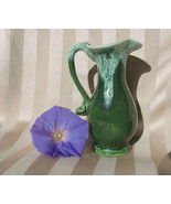 Vintage Hunter Green Drip Vase or Pitcher by Canuck Pottery - £17.29 GBP