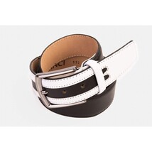 The Neiva Black/White Leather Belt image 8
