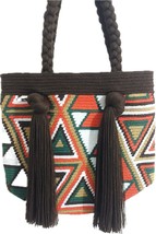 Handmade Wayuu Crochet Tote Bag, Woven Mochila, Colombian Tribal Bag, Be... - $96.04