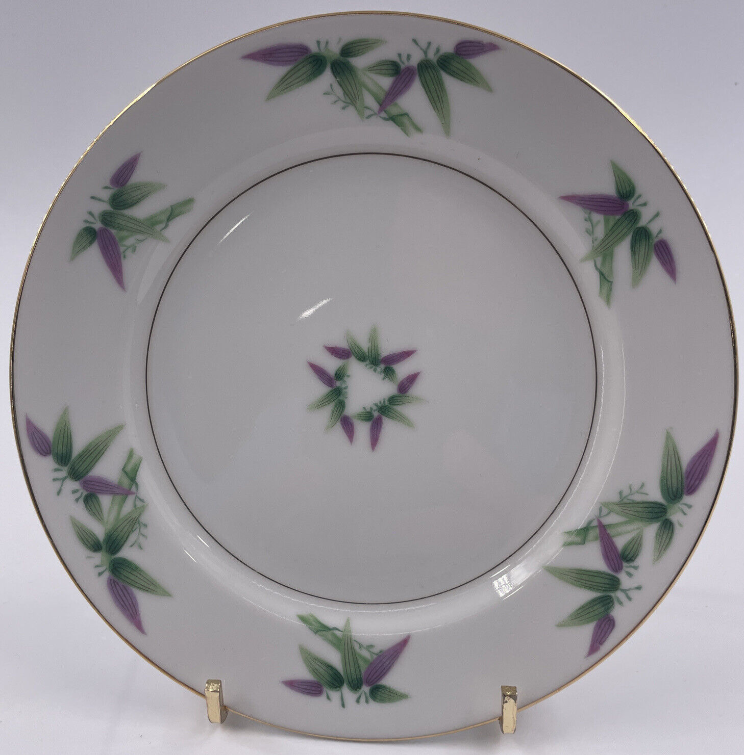 Harmony House MANDARIN 6 1/2&quot; Bread &amp; Butter Plate Pink/Green Gold Trim - $6.92