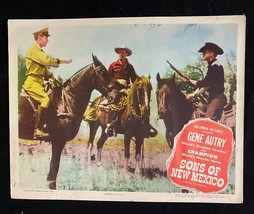 Sons Of New Mexico 11&quot;x14&quot; Lobby Card 1949 - Gene Autry - £31.01 GBP