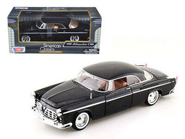 1955 Chrysler C300 Black 1/24 Diecast Car Motormax - £29.35 GBP
