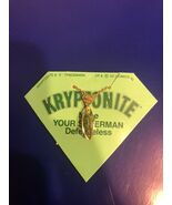 Vintage SUPERMAN Necklace chain 15” W/ Kryptonite Licensed New Gold Plat... - $19.70
