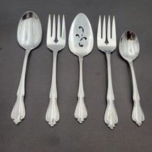 5 Oneida Oneidacraft Deluxe CHATEAU Stainless Flatware Serving Pcs + Tablespoon - £24.65 GBP