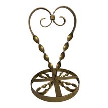 Vintage Brass Metal Mug Tree Holder with Twisted Scroll Design - $32.40