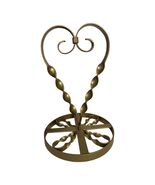 Vintage Brass Metal Mug Tree Holder with Twisted Scroll Design - $32.40