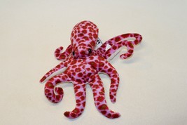 Wildlife Artists 8&quot; Red &amp; Pink Octopus Plush Long Stuffed Animal Toy Realistic - £5.45 GBP
