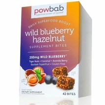 powbab Wild Blueberry Hazelnut Bites - Low Sugar with Organic Ingredients - £18.94 GBP+