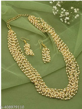 Conjunto de joyas de gantano con cuentas Kunder chapado en oro hermoso... - £2.33 GBP