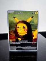 Mona Pika x Van Gogh Pokemon Gold Metal Card Collectible/Display - £7.50 GBP