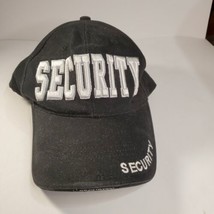Security Hat Officer Guard Baseball Cap Adjustable Black Hat - £6.28 GBP