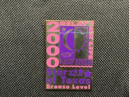 Relay For Life 2000 TEXAS BRONZE LEVEL Lapel Pin American Cancer Society - $9.85