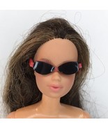Vintage Barbie RED &amp; BLACK Cat Eye SUNGLASSES Glasses Doll Not Included ... - £4.74 GBP