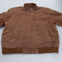VTG Ash Creek Trading Mens L Insulated Bomber Jacket Brown Suede Genuine Leather image 15