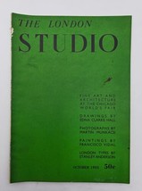 VTG The London Studio Magazine October 1933 A Century of Progress - £22.29 GBP