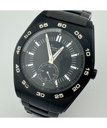 Kenneth Cole Quartz Watch KC3765 Men Black Steel Small Second New Batter... - $45.61 CAD