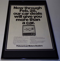 1971 American Motors Dealers Framed 11x17 ORIGINAL Vintage Advertisin​g ... - £54.50 GBP