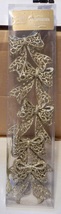 Christmas Ornements You Choose Color Glitter Bows 4” x 4” NIB 5 Pack 273F - £3.84 GBP