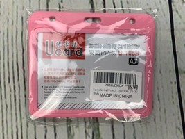 Card Protector 4X3 Inches Color Horizontal Card Sleeve Pink - £9.54 GBP
