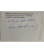 Susan Hampshire Autographed 3x5 Signature Page - $15.00