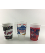 Cleveland Indians MLB Souvenir Cups Mug 3 Lot Vintage 1998 Chief Wahoo B... - $39.55