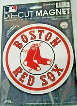 MLB Boston Red Sox Round Logo 8 inch Auto Magnet Die-Cut by WinCraft - £14.84 GBP