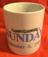 Vintage WASHINGTON SUNDAY TIMES America&#39;s Newspaper 1991 COFFEE MUG CUP - €16,87 EUR