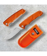 Walther folding knife with orange handle and tray - $65.50