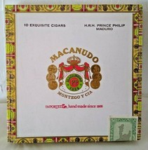 Macanudo Montego Y Cia Cigar Box - Wood - Nice! Fast Ship! 8&quot; x 8&quot; x 1&quot; - $11.86