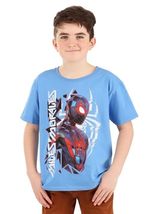 Boys Miles Morales Spider-Man Blue T-Shirt - L - £11.84 GBP