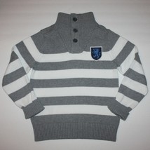 Tommy Hilfiger Boy's Gray Stripe Sweater Top size 6 7 - £15.65 GBP