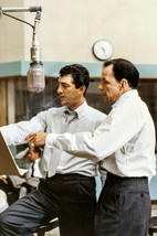 Frank Sinatra Dean Martin 1960&#39;s together in recording studio 11x17 Photo - £13.86 GBP