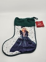 Vtg 1995 Hallmark Barbie Holiday Christmas Stocking Hallmark Green New w/tags - £12.04 GBP