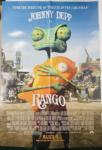 Rango Movie Poster 2011 Original Promotional 27x40 Folded One Sided Johnny Depp - £12.55 GBP