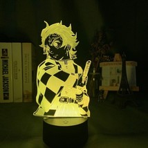 Anime Demon Slayer LED Acrylic Night Light Tanjirou Figure No Yaiba Gift - £19.74 GBP