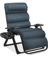 Best Choice Products Oversized Zero Gravity Chair, Folding, Graphite Blue - £90.23 GBP