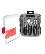 Husky Ratchet Socket Set 1/4 3/8 Inch Stubby Wrench Screwdriver Bits 46 ... - $35.03